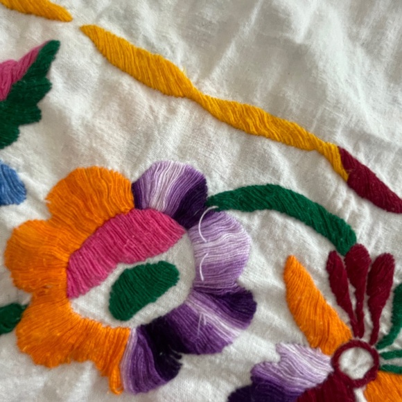 Vintage Colorful Mexican Embroidered Dress - Picture 3 of 5